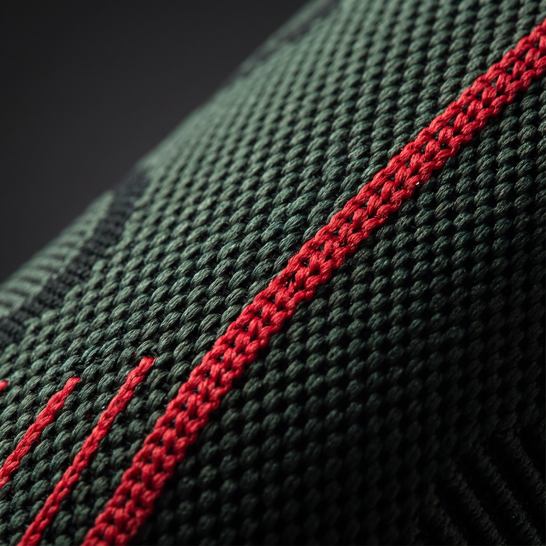Adjustable Elbow Compression Sleeve — macro fabric weave detail