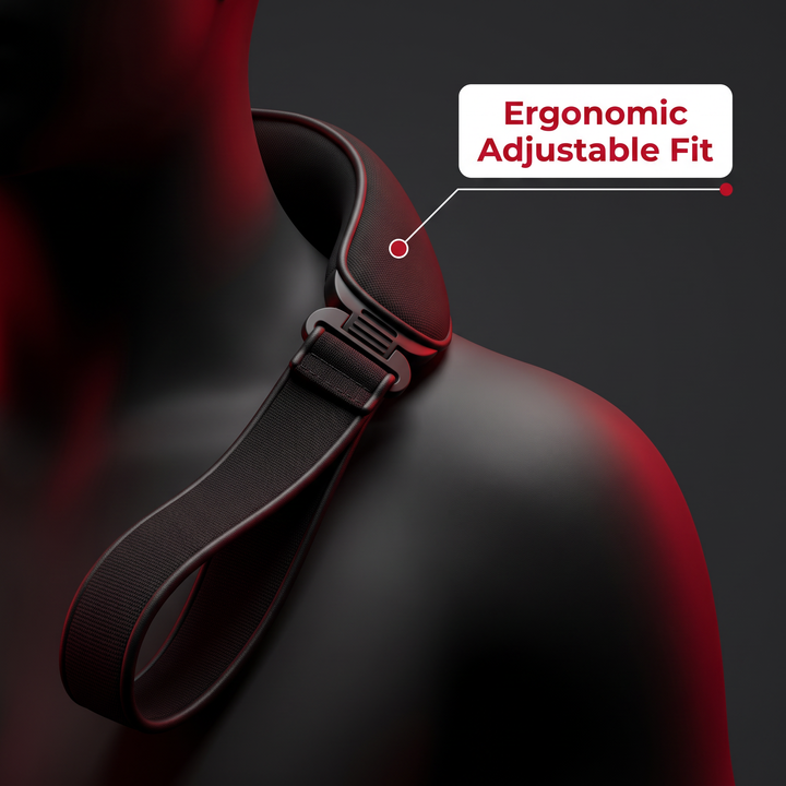 Close-up of ergonomic adjustable band for a customized fit