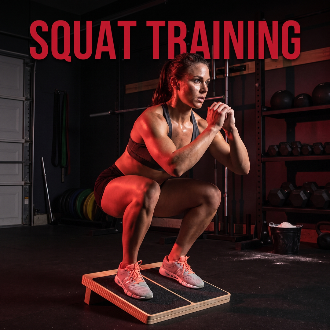 Professional Adjustable Slant Board Wooden Calf Stretching Board Non-Slip Squat Wedge Stretch Board for Home Gym Mobility Strength Training - Squat Training Lifestyle