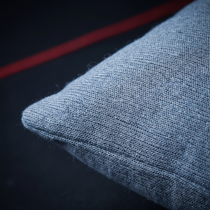 Breathable cooling cover fabric texture close-up on contour pillow