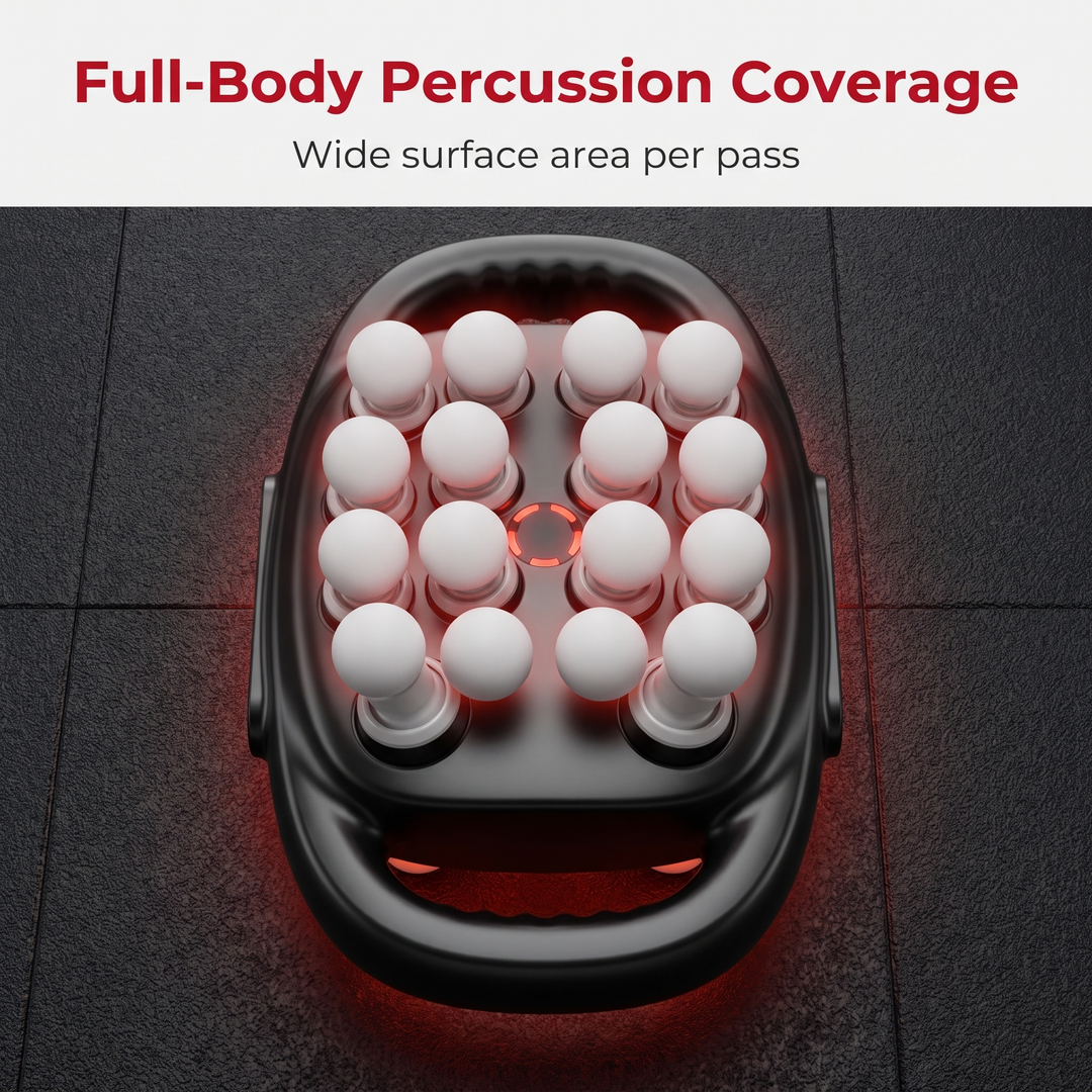 Percussion Massage Gun - Full-Body Percussion Coverage Top View