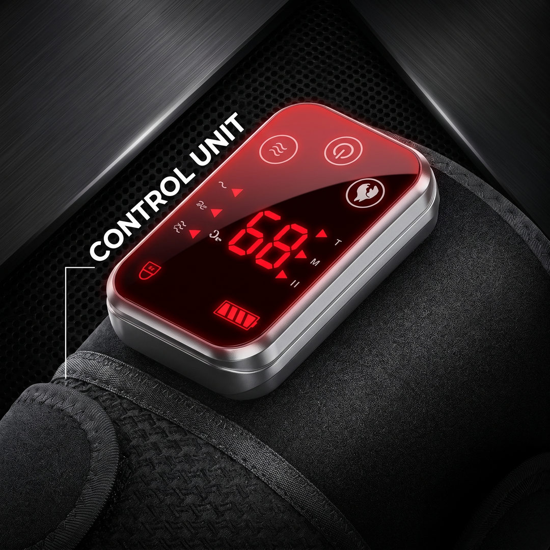 PHYSIOATHLETX 3-in-1 Shoulder Knee Elbow Massager - Control Unit Feature