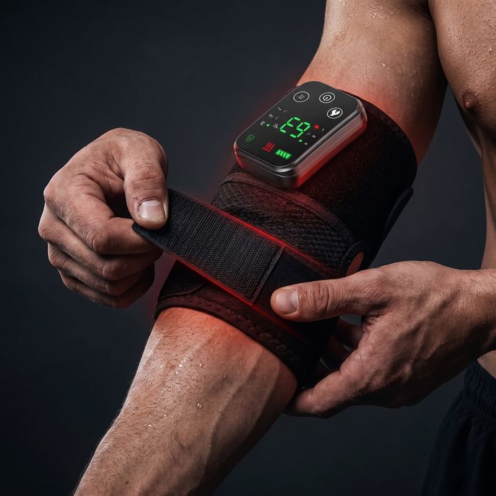PHYSIOATHLETX 3-in-1 Shoulder Knee Elbow Massager - Adjusting Strap Detail