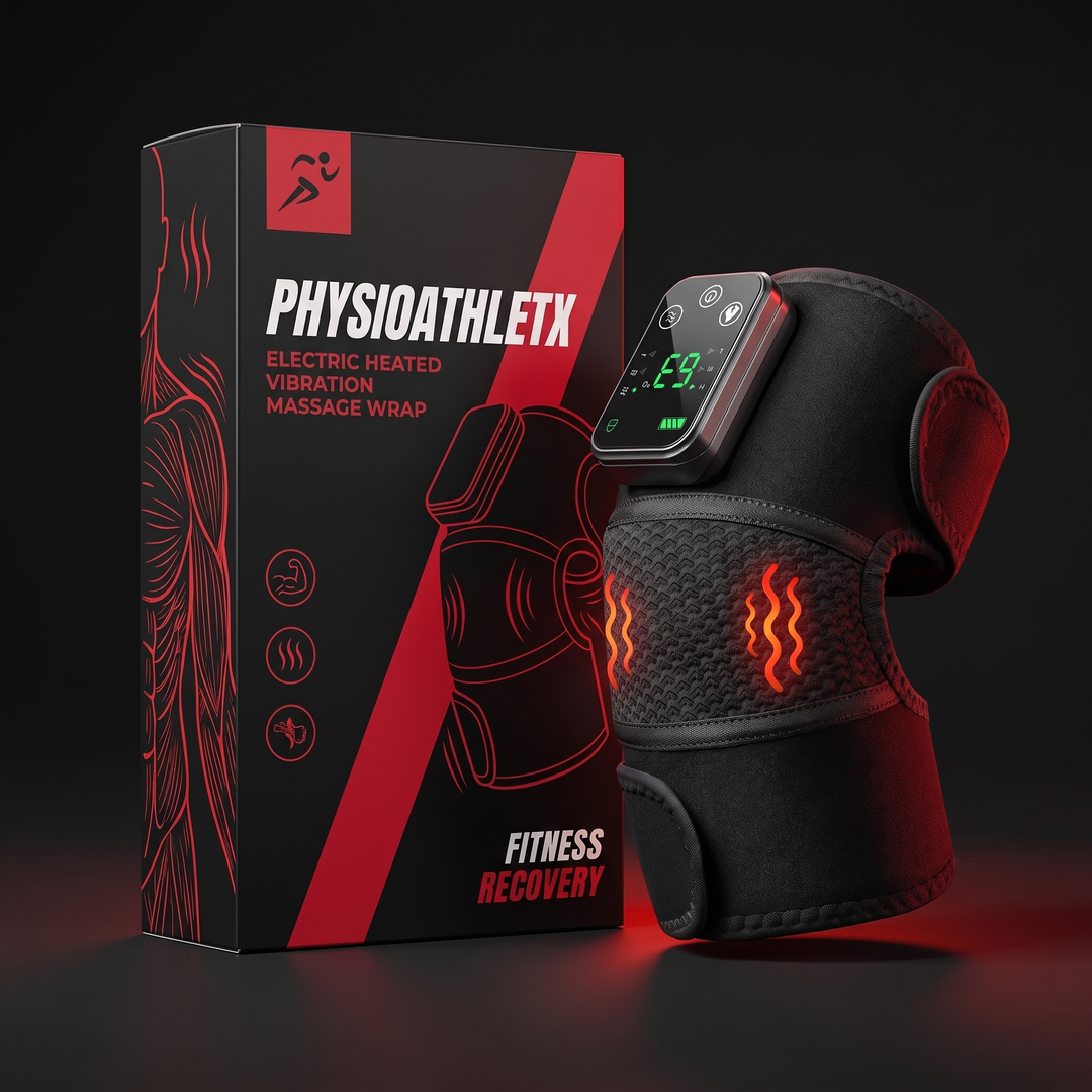PHYSIOATHLETX 3-in-1 Shoulder Knee Elbow Massager - Retail Packaging