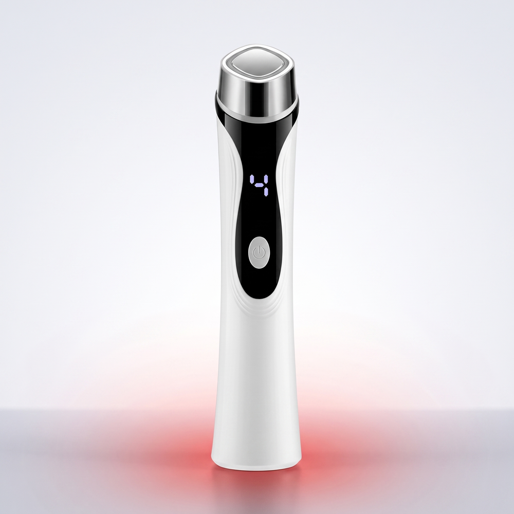 4-in-1 microcurrent facial device, straight-on front view