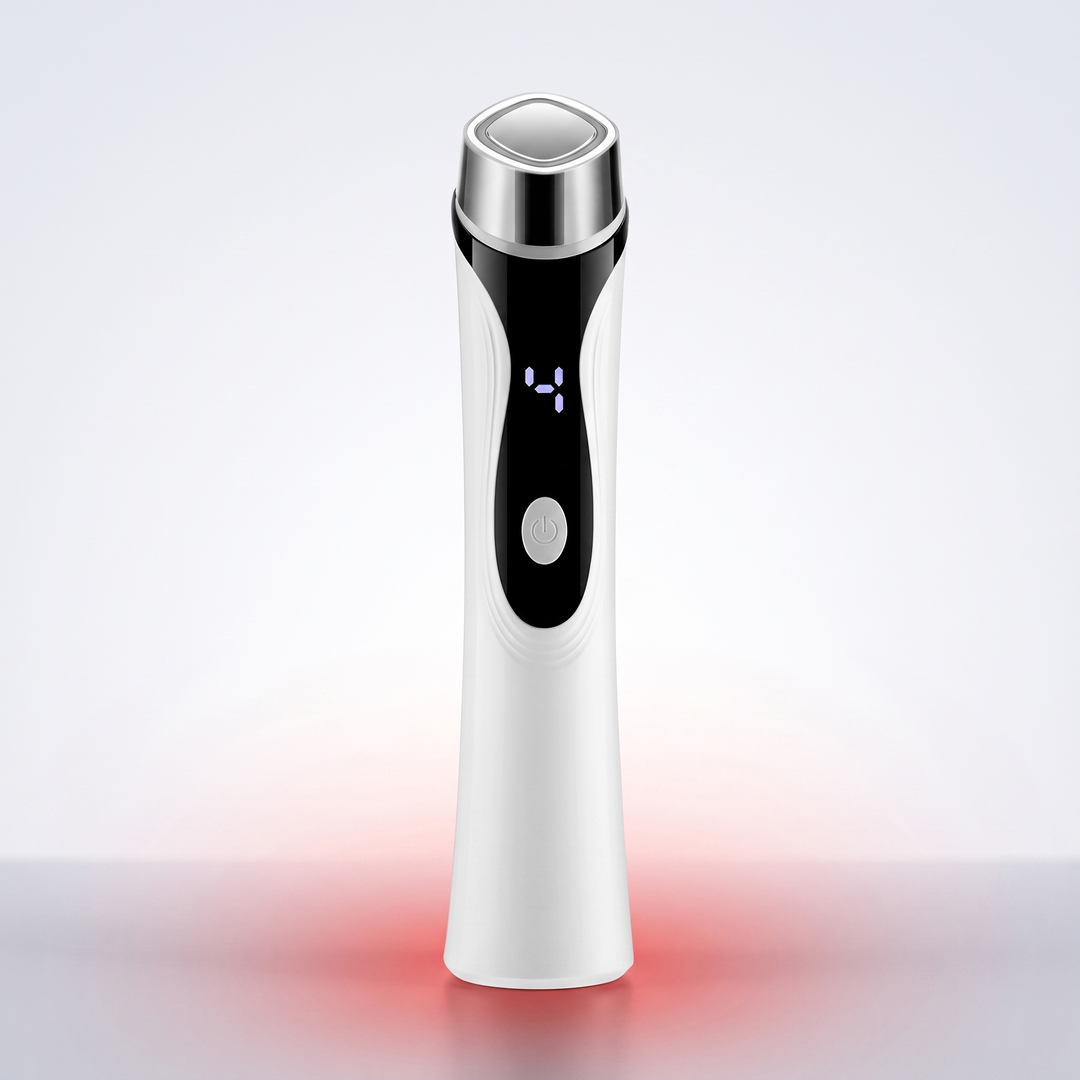 4-in-1 microcurrent facial device, straight-on front view