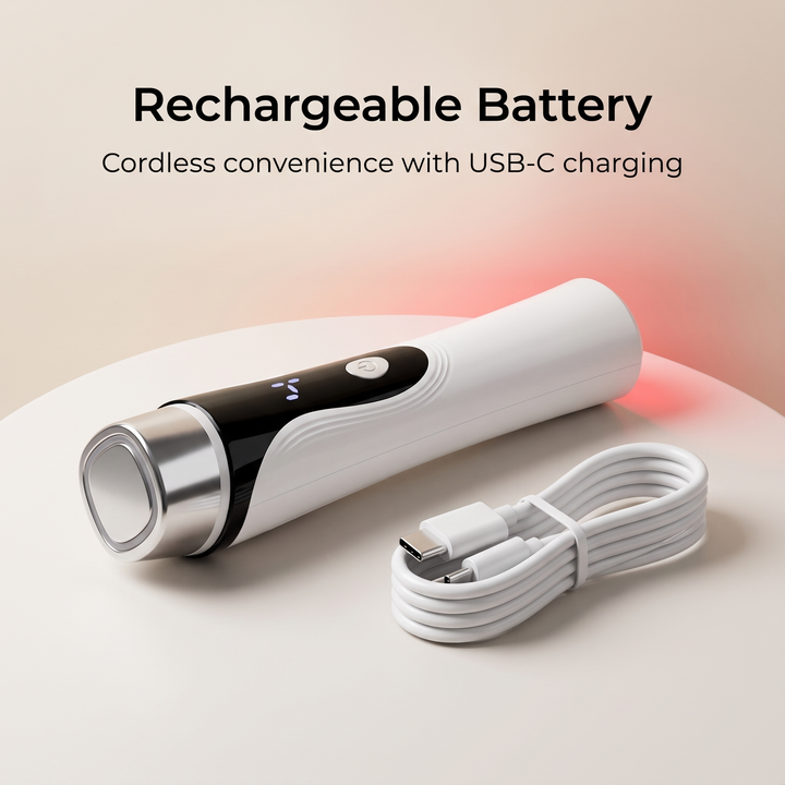 Rechargeable USB-C battery feature callout