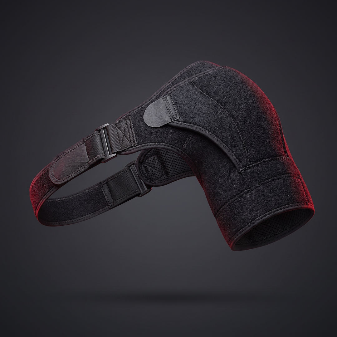 Adjustable Shoulder Brace with Pressure Pad Unisex Left Right Shoulder Support Strap for Injury Recovery Stability Pain Relief Home Gym - Hero Shot
