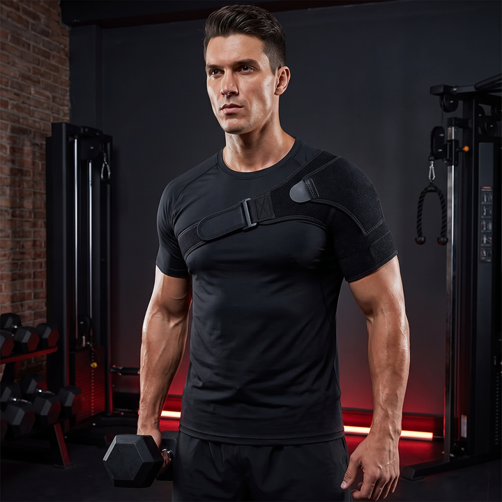 Adjustable Shoulder Brace with Pressure Pad Unisex Left Right Shoulder Support Strap for Injury Recovery Stability Pain Relief Home Gym - Lifestyle Home Gym Wear