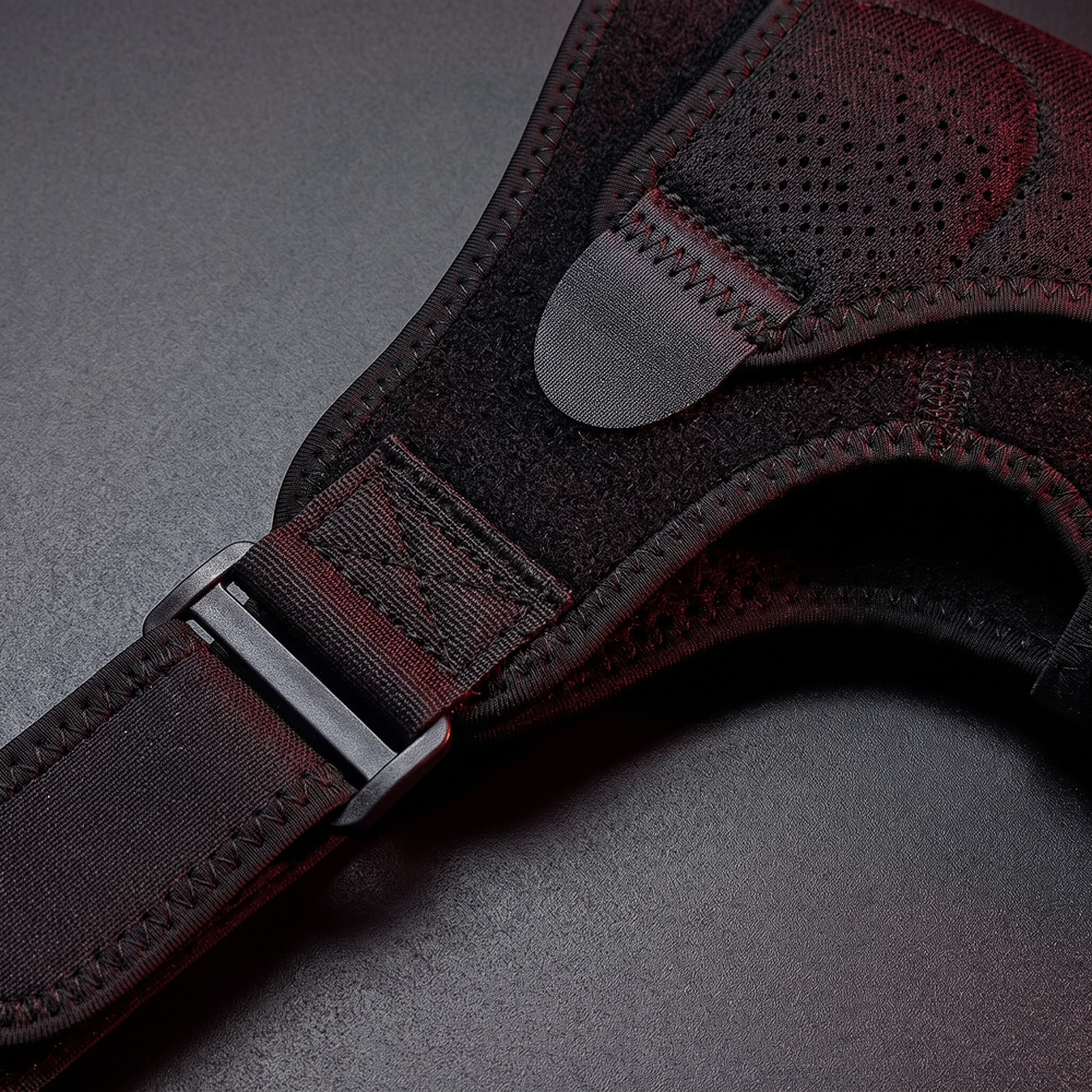 Adjustable Shoulder Brace with Pressure Pad Unisex Left Right Shoulder Support Strap for Injury Recovery Stability Pain Relief Home Gym Rehab - Pressure Pad Detail