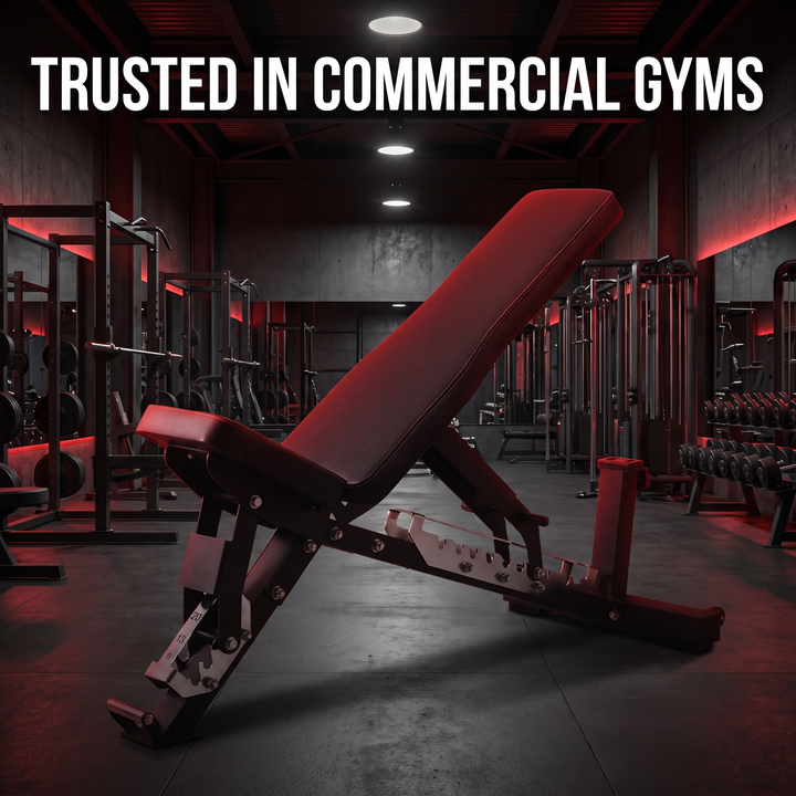 PHYSIOATHLETX Adjustable Weight Bench - Commercial Gym Lifestyle