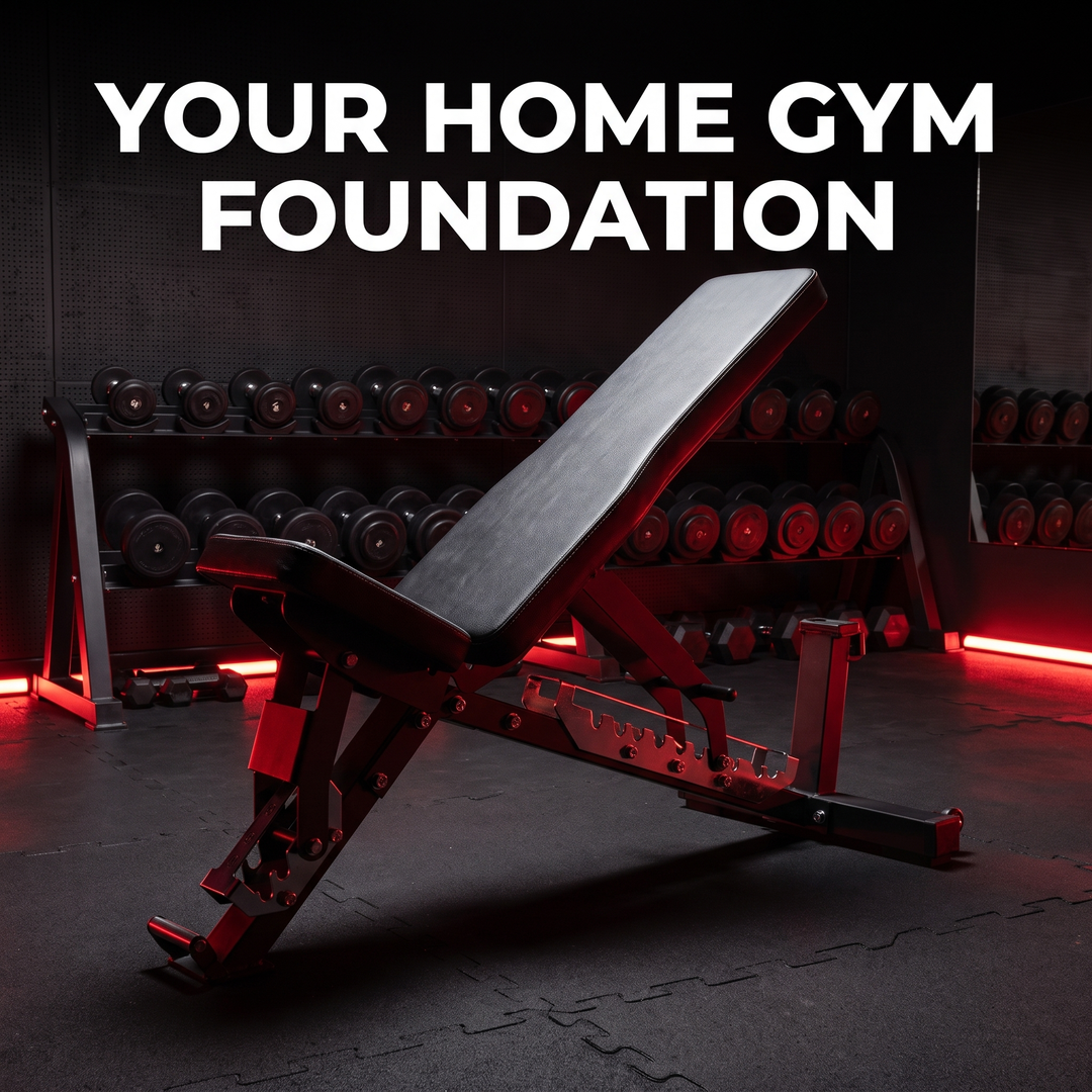 PHYSIOATHLETX Adjustable Weight Bench - Home Gym Lifestyle