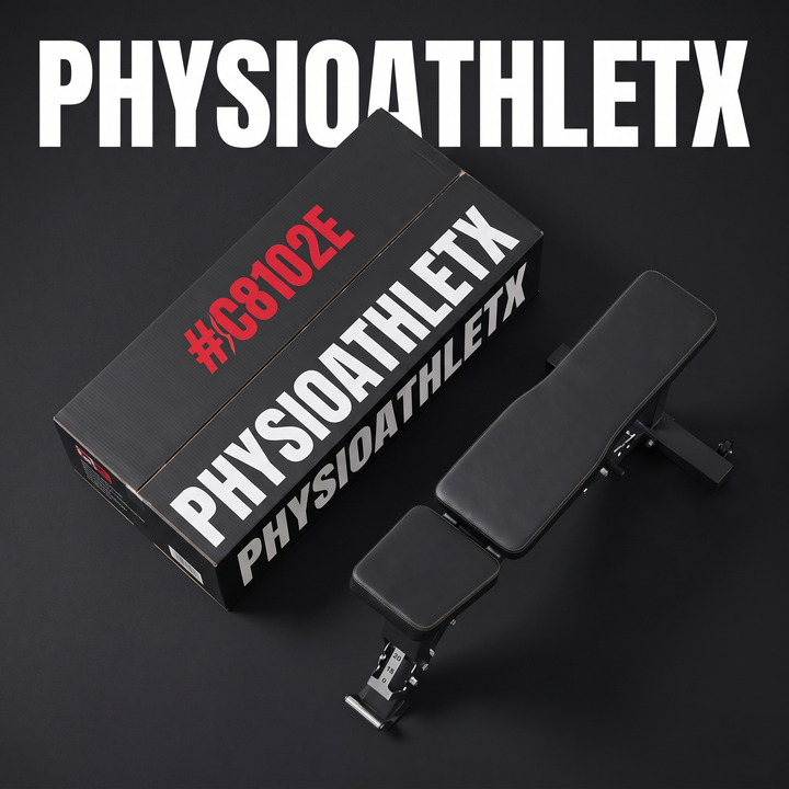 PHYSIOATHLETX Adjustable Weight Bench - Packaging Flat Lay