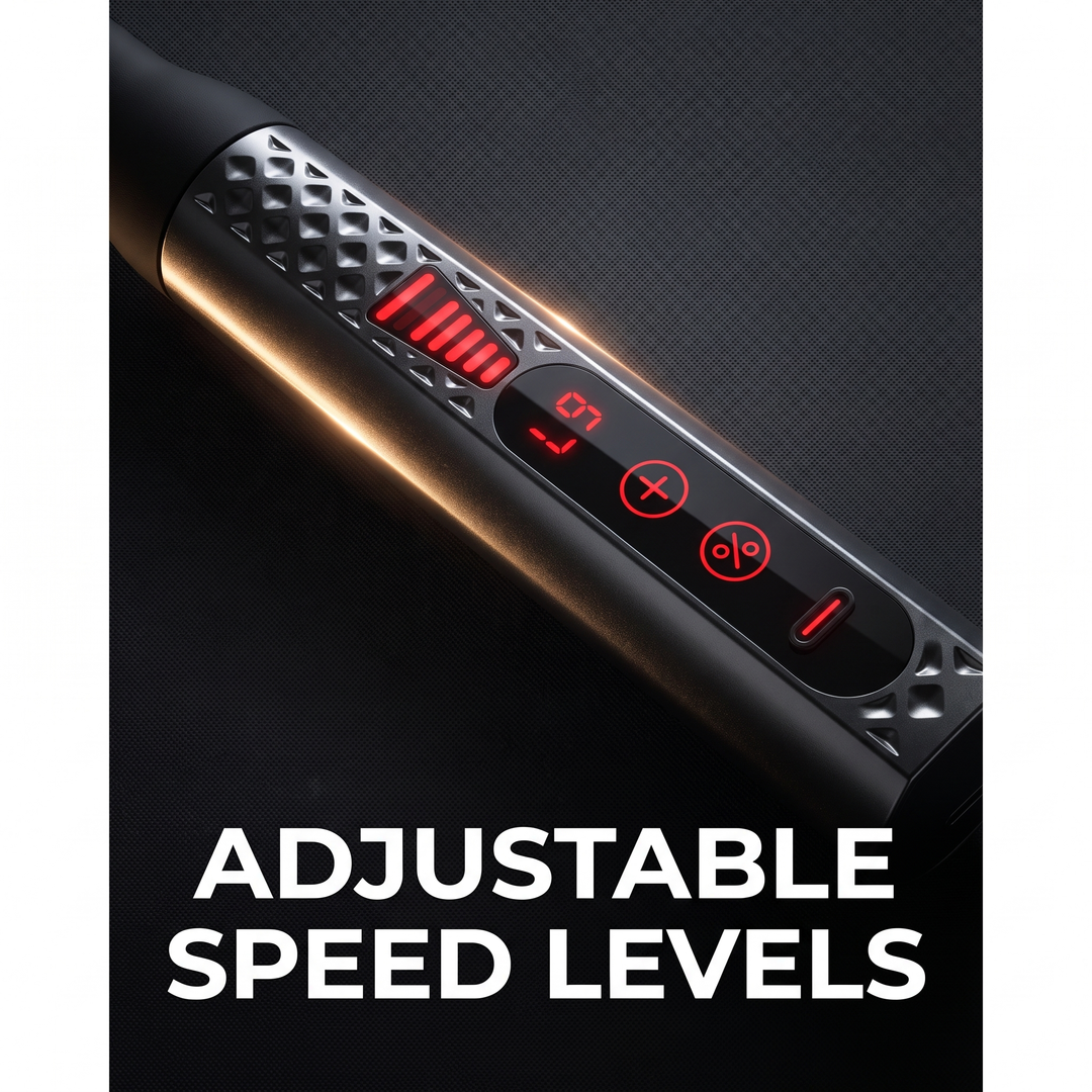 Professional Electric Massage Gun Long Bent Handle Deep Tissue Muscle Massager Rechargeable Percussion Massager for Back Neck Shoulders Muscle Relief Home Gym Recovery - Adjustable Speed Levels