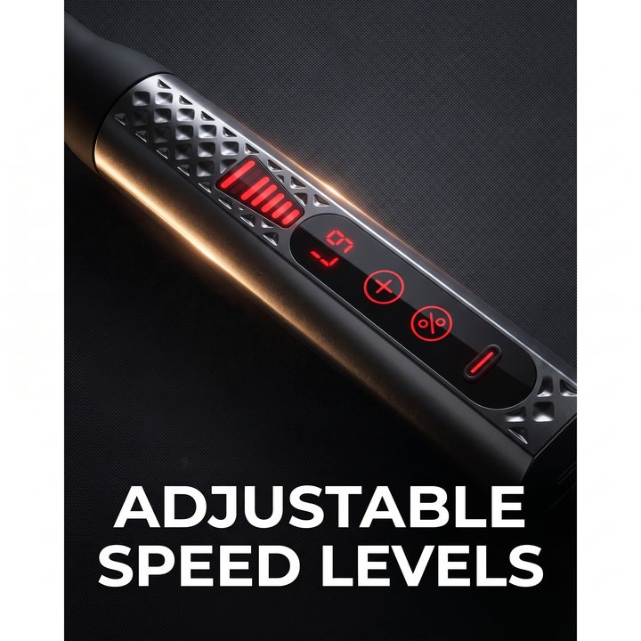 Professional Electric Massage Gun Long Bent Handle Deep Tissue Muscle Massager Rechargeable Percussion Massager for Back Neck Shoulders Muscle Relief Home Gym Recovery - Adjustable Speed Levels