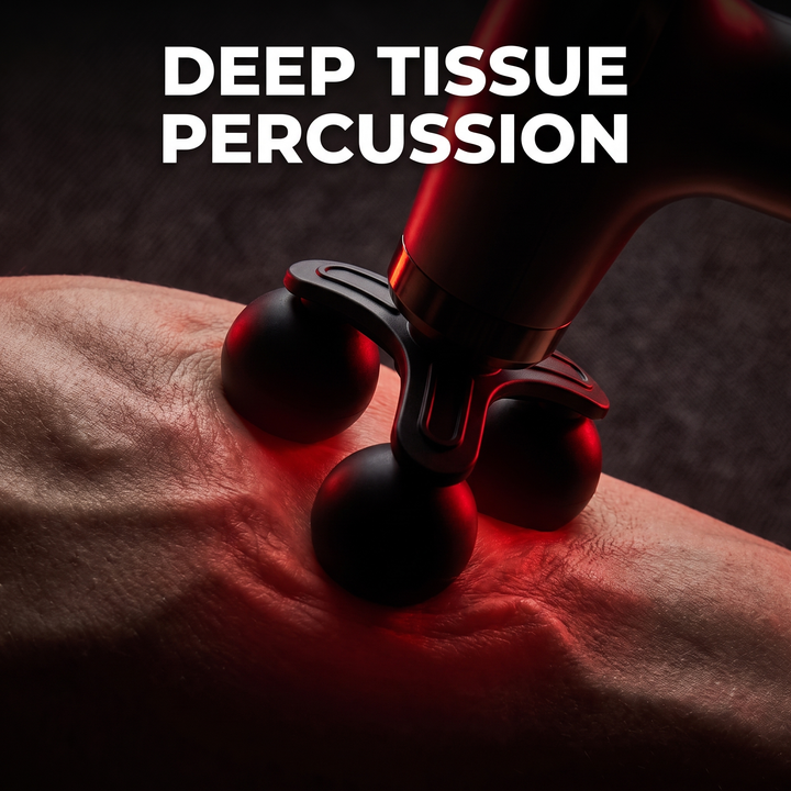 Professional Electric Massage Gun Long Bent Handle Deep Tissue Muscle Massager Rechargeable Percussion Massager for Back Neck Shoulders Muscle Relief Home Gym Recovery - Deep Tissue Percussion Massage