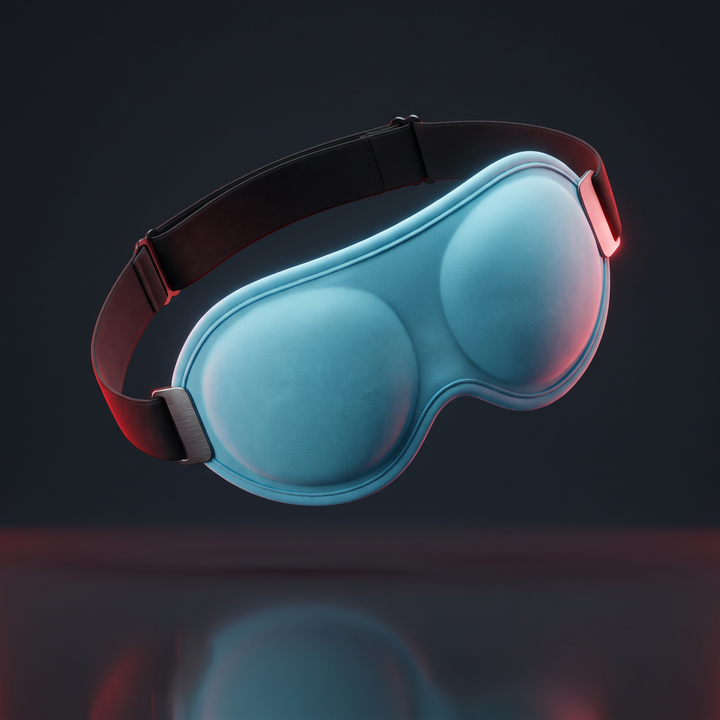 Bluetooth Sleep Mask Wireless Sleeping Headphones 3D Eye Mask - Cyan hero shot