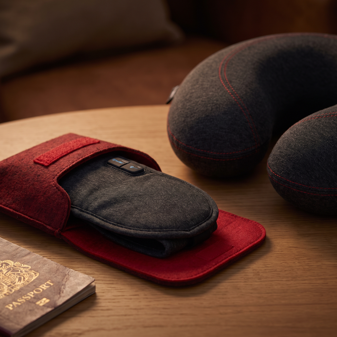 Bluetooth Sleep Mask Wireless Sleeping Headphones 3D Eye Mask - folded compact travel