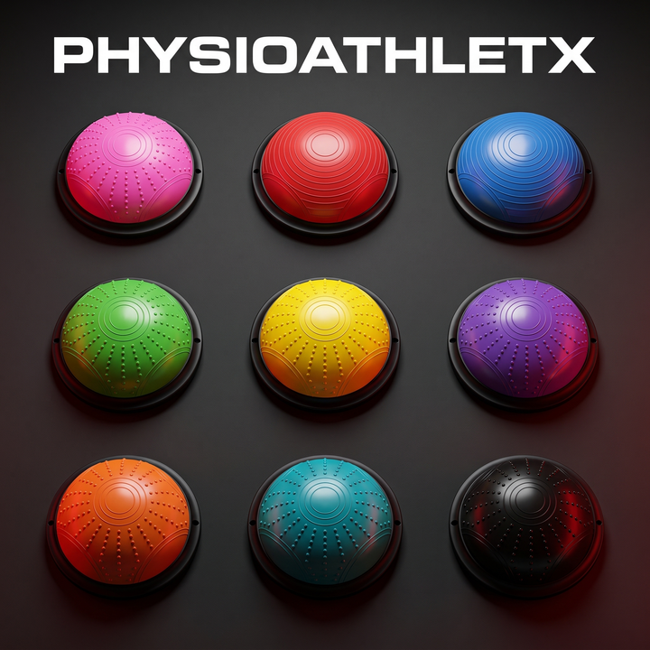 PHYSIOATHLETX 46cm BOSU Half Balance Ball Stability Trainer - Color Options