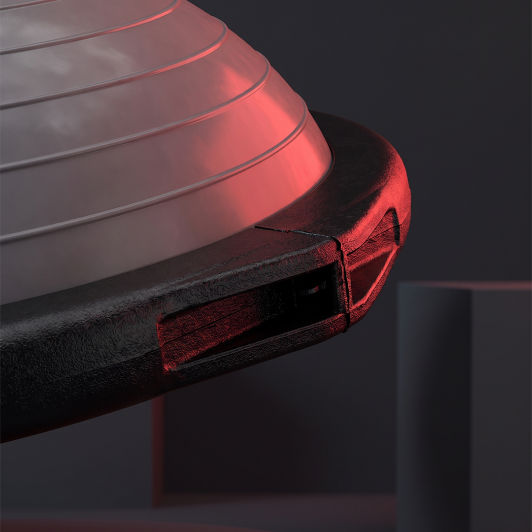 PHYSIOATHLETX 46cm BOSU Half Balance Ball Stability Trainer - Base Ring Detail