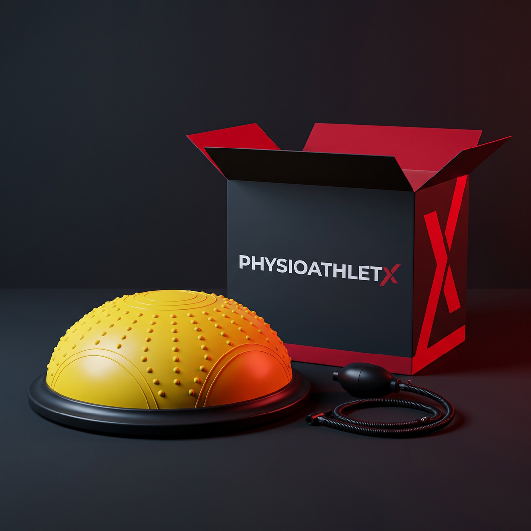 PHYSIOATHLETX 46cm BOSU Half Balance Ball Stability Trainer - Package Contents