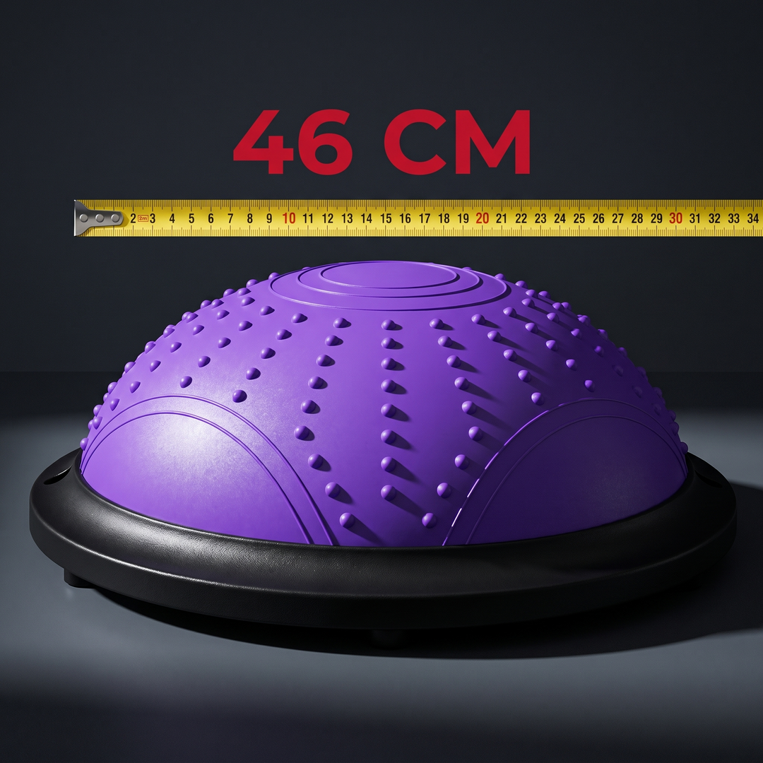 PHYSIOATHLETX 46cm BOSU Half Balance Ball Stability Trainer - 46cm Size Comparison