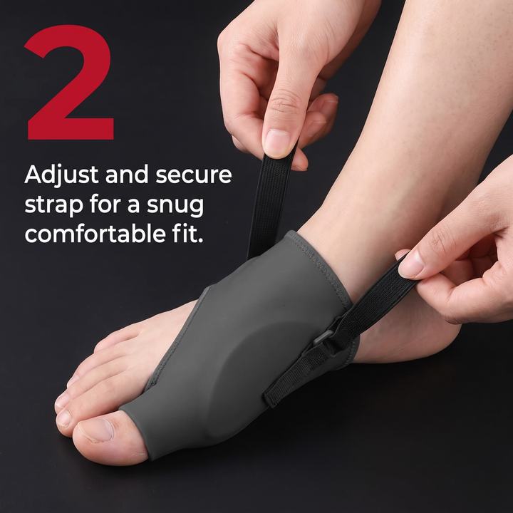 How to wear step 2, adjust the strap