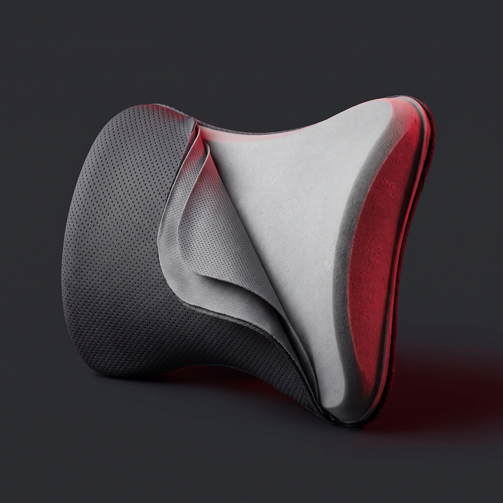 Ergonomic Car Neck Pillow Memory Foam Headrest Cushion - ergonomic contour cross-section feature
