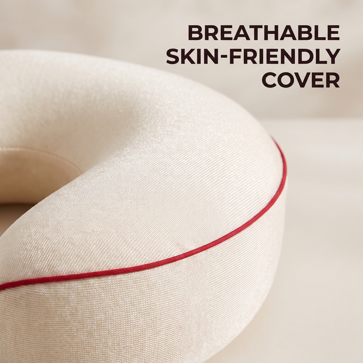 Ergonomic Cervical Neck Pillow Orthopedic Support Pillow for Sleeping Soybean Fiber SPA Massage Pillow Neck Pain Relief Home Use - Breathable skin-friendly cover