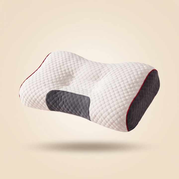 Ergonomic Cervical Neck Pillow Orthopedic Support Pillow for Sleeping Soybean Fiber SPA Massage Pillow Neck Pain Relief Home Use - Hero studio gradient