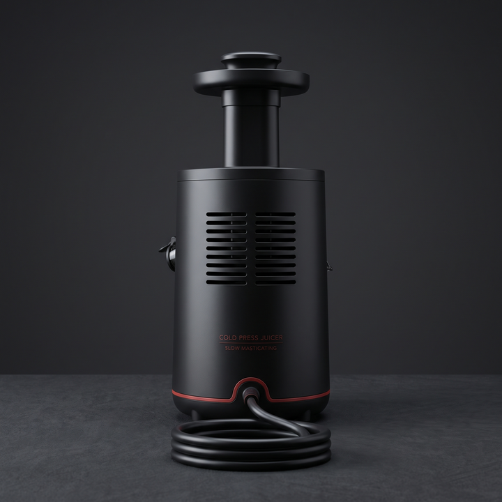 Professional Cold Press Juicer Slow Masticating Juicer - rear view showing motor housing