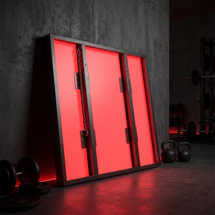 PHYSIOATHLETX Dual Chip LED Red Light Recovery Panel - MT3000PRO wall-mount