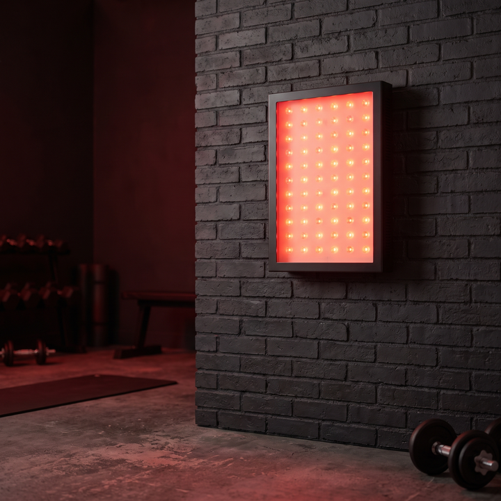 PHYSIOATHLETX Dual Chip LED Red Light Recovery Panel - MT2000PRO wall-mount