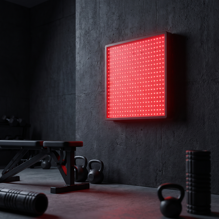 PHYSIOATHLETX Dual Chip LED Red Light Recovery Panel - MT1000PRO wall-mount