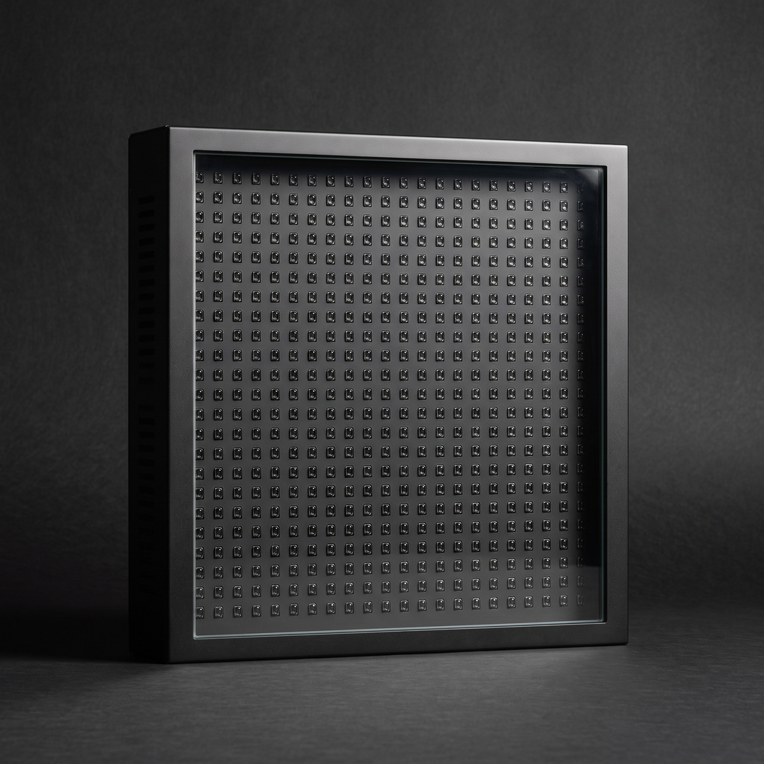 PHYSIOATHLETX Dual Chip LED Red Light Recovery Panel - dual chip LED array detail, panel off