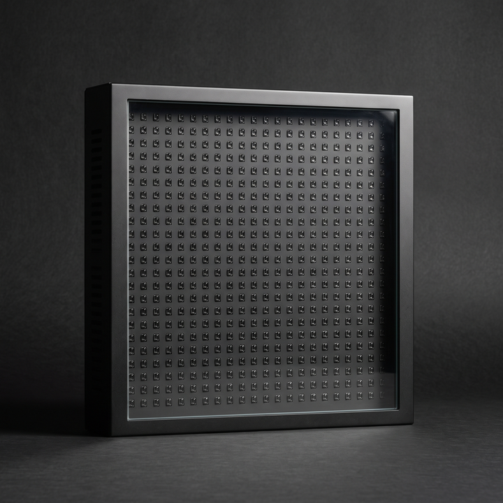 PHYSIOATHLETX Dual Chip LED Red Light Recovery Panel - dual chip LED array detail, panel off