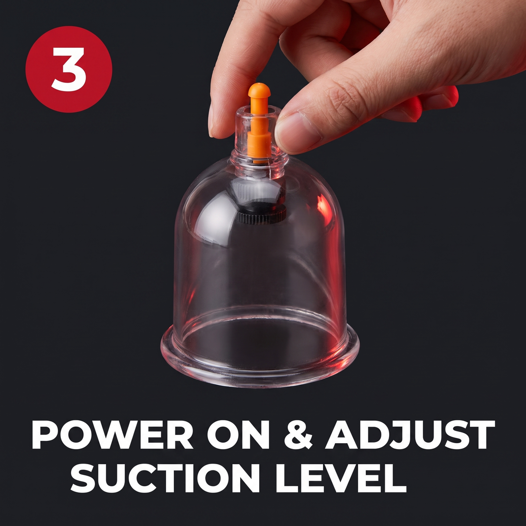 Step 3: power on and adjust the suction level