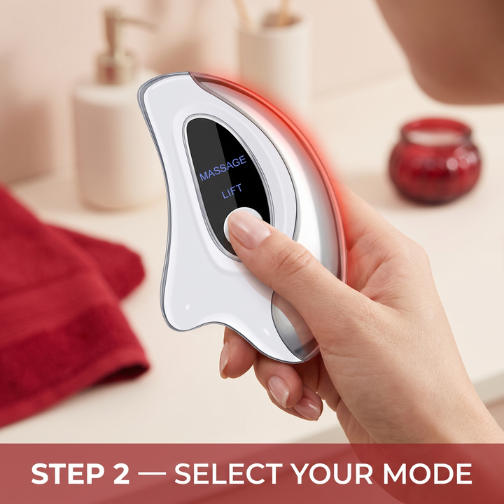 How-to step 2, select mode via control button