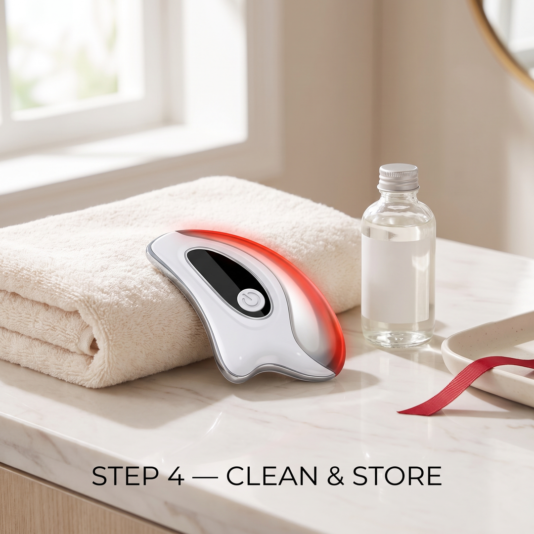 How-to step 4, clean and store device