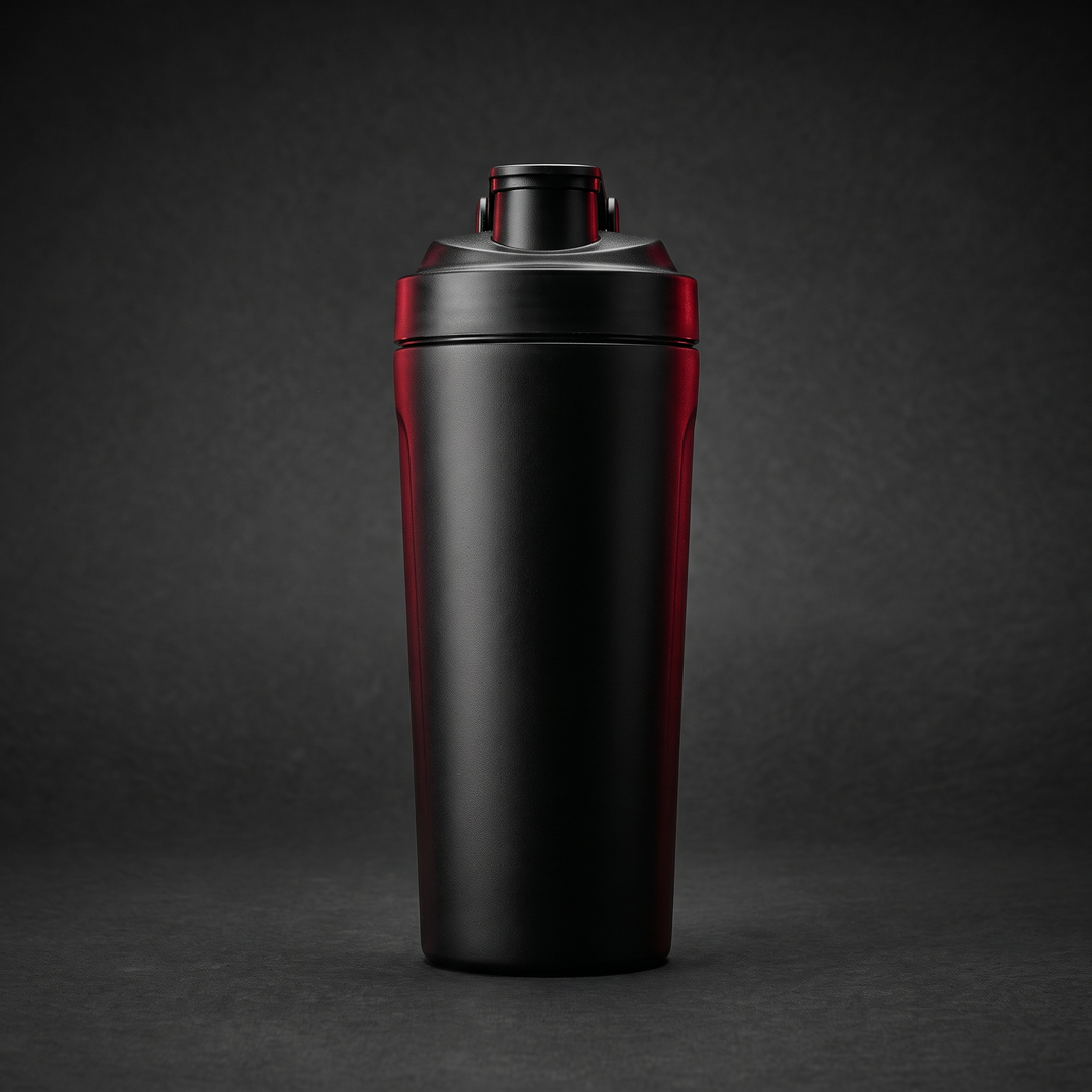 Electric Protein Shaker Bottle 650ml - Black - hero shot