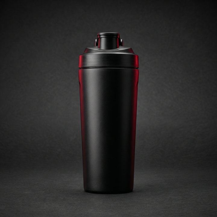 Electric Protein Shaker Bottle 650ml - Black - hero shot