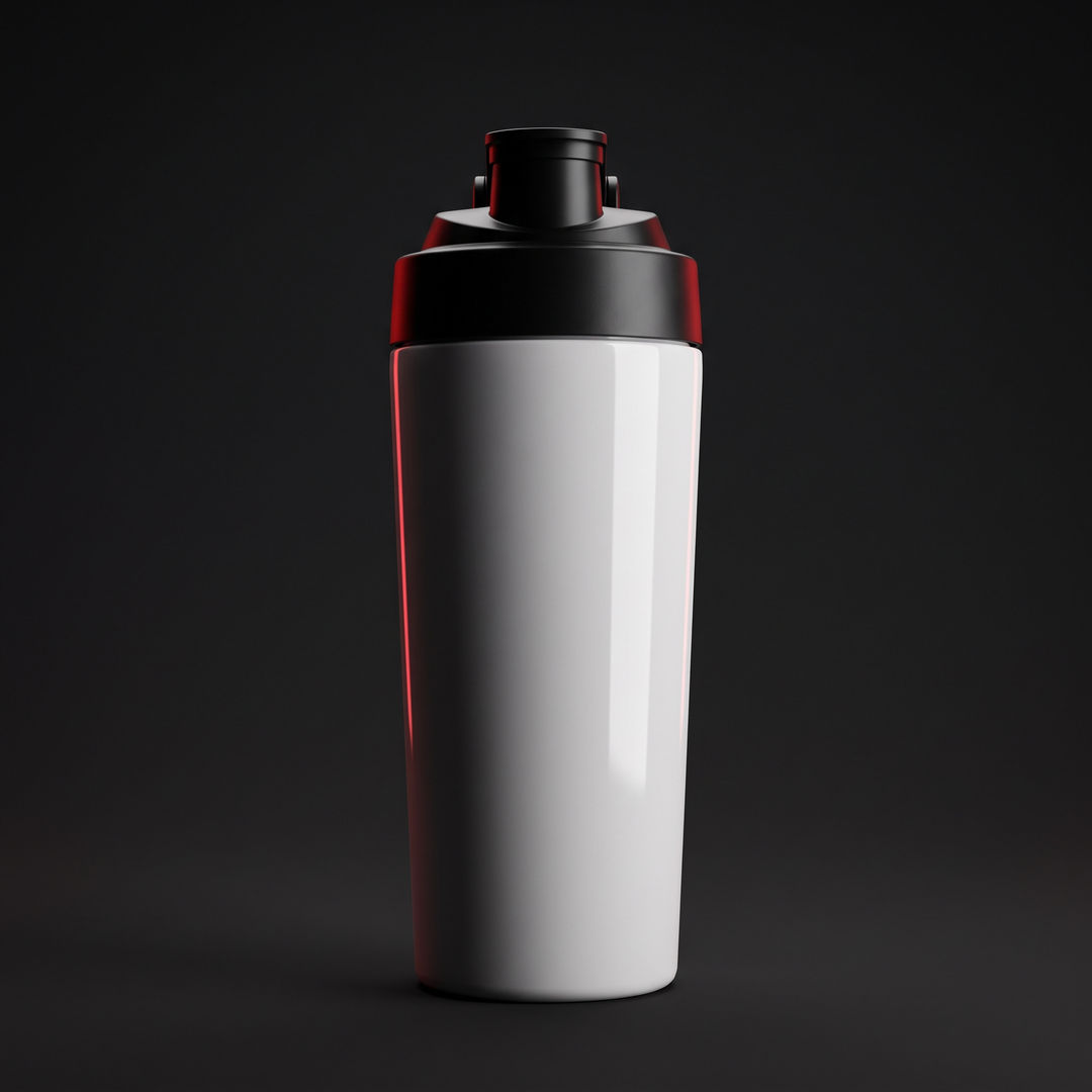 Electric Protein Shaker Bottle 650ml - White - hero shot