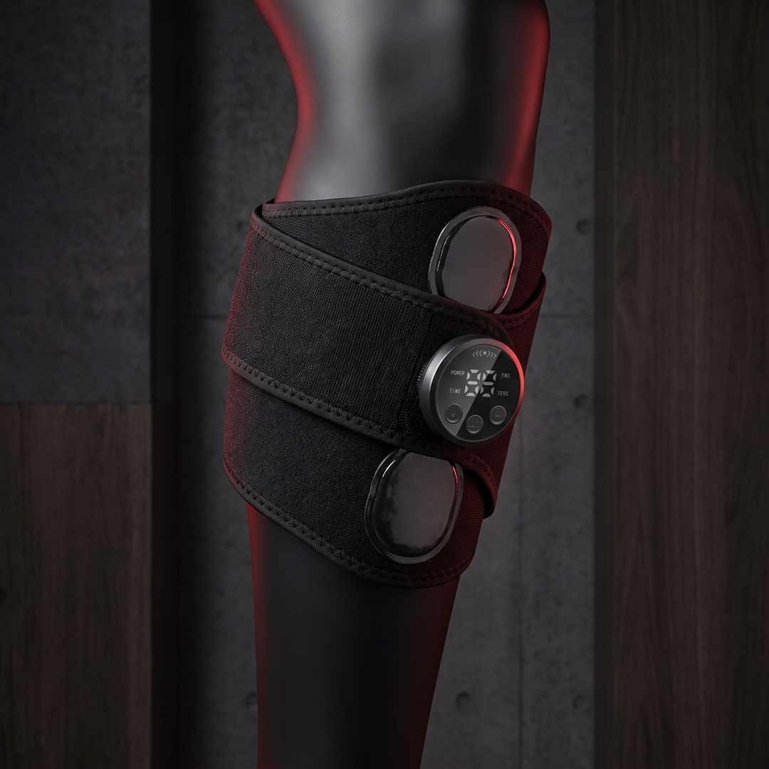 Professional EMS Muscle Stimulator Belt Abdominal Toning Belt Electric ABS Trainer Arm Leg Back Muscle Stimulation Fitness Massager Home Gym - leg pad wrap