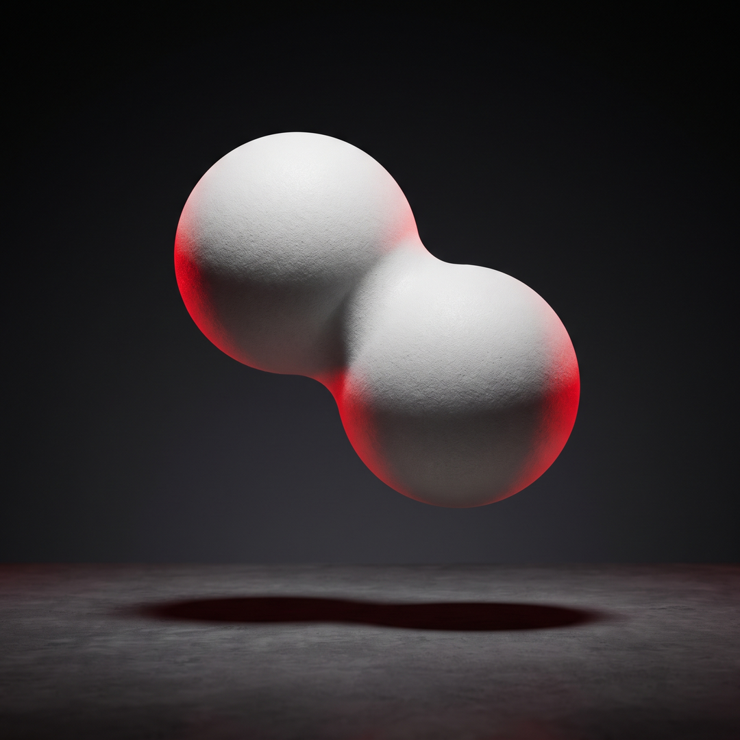 PHYSIOATHLETX white peanut-shaped muscle relaxation ball, dual-lobe EPP foam roller