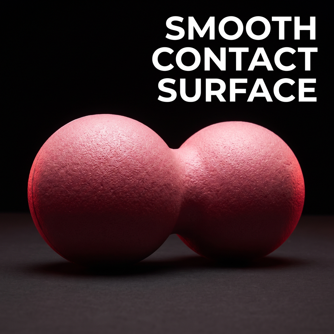 PHYSIOATHLETX pink peanut massage ball with smooth contact surface
