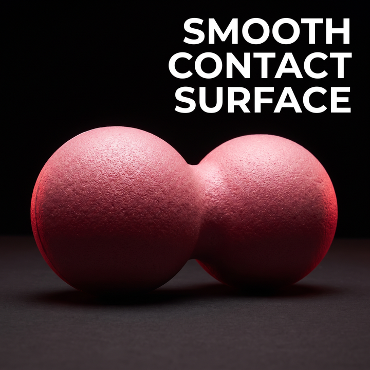 PHYSIOATHLETX pink peanut massage ball with smooth contact surface