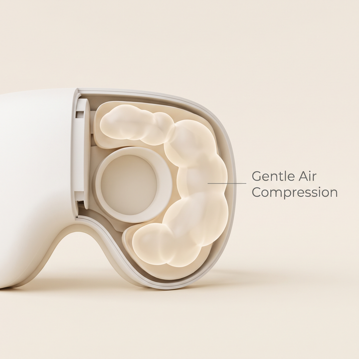 PhysioAthletX 3D Compression Eye Massager - gentle air compression massage feature