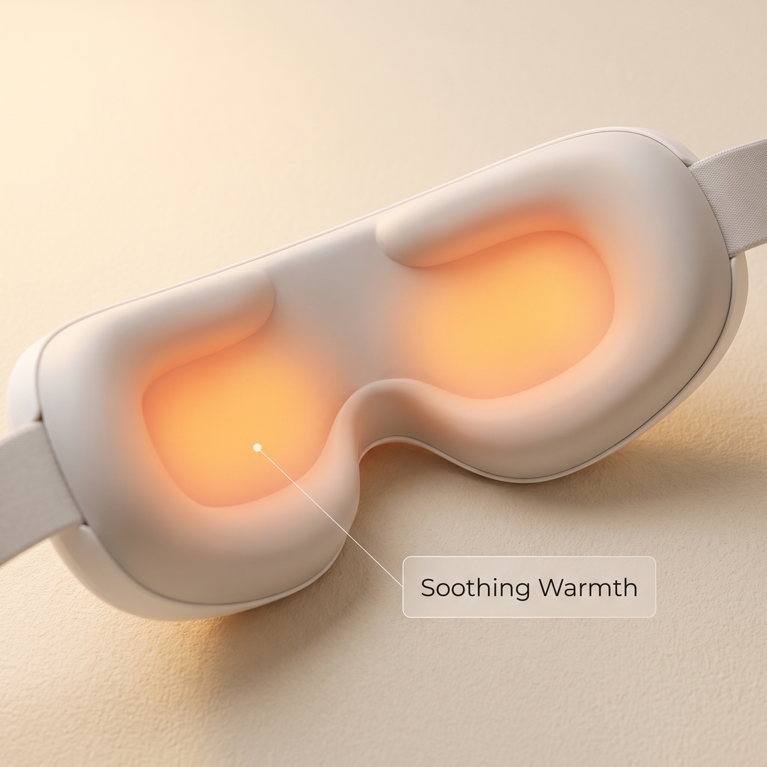 PhysioAthletX 3D Compression Eye Massager - soothing warmth feature
