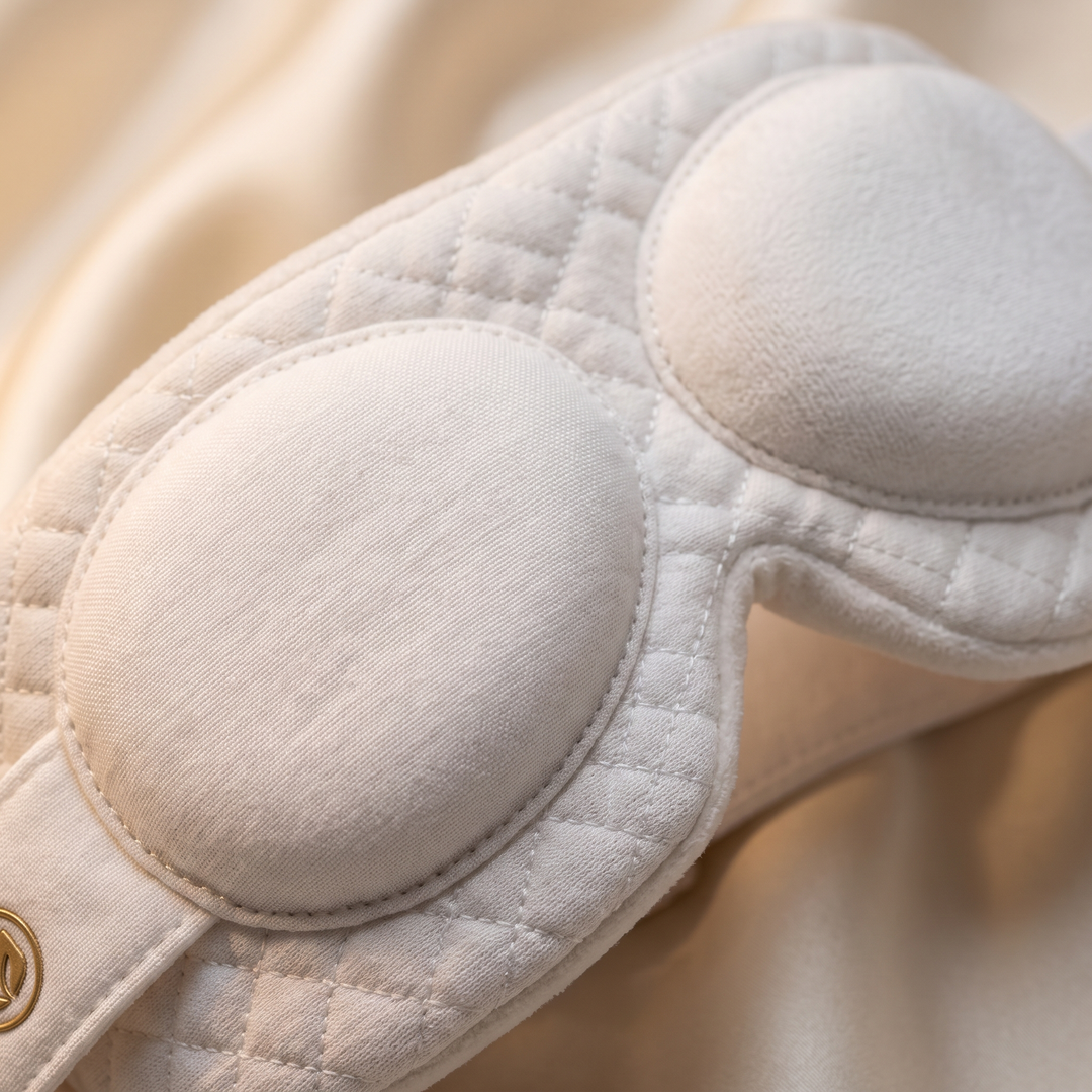 PhysioAthletX 3D Compression Eye Massager - fabric texture and material detail close-up