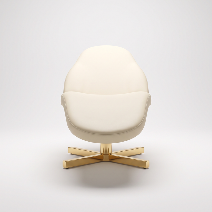 Professional Curved Reclining Facial Bed - Front View